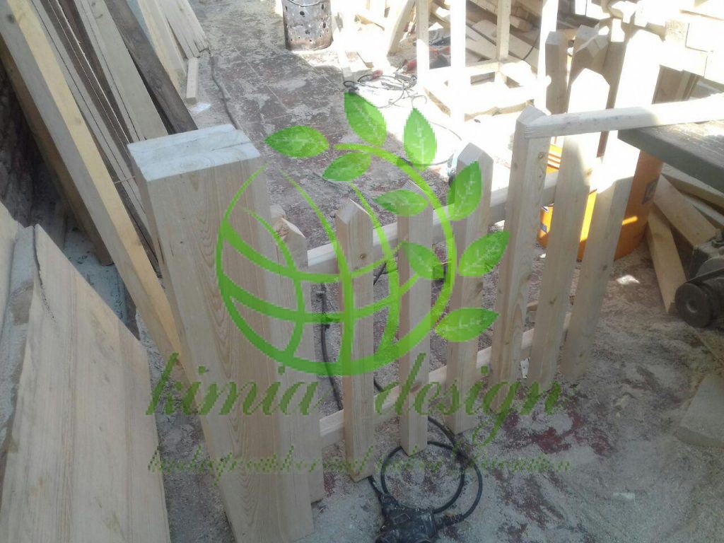 نرده چوبی فانتزی