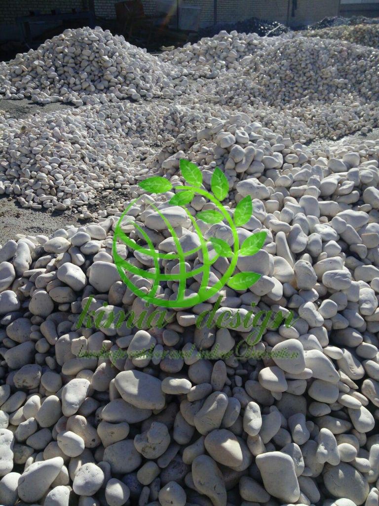 سنگ رودخانه ای سفید