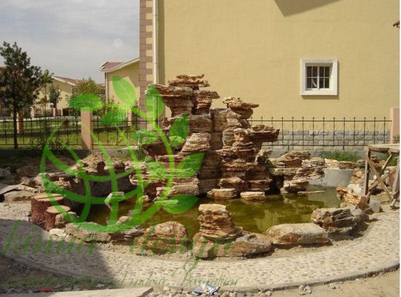 عکس ساخت آبشار مصنوعی
