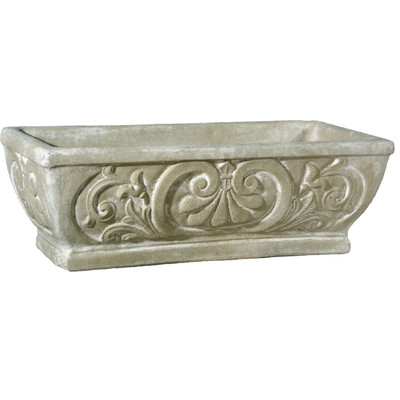 Planter+Fleur+de+Lis+Rectangular+Pot