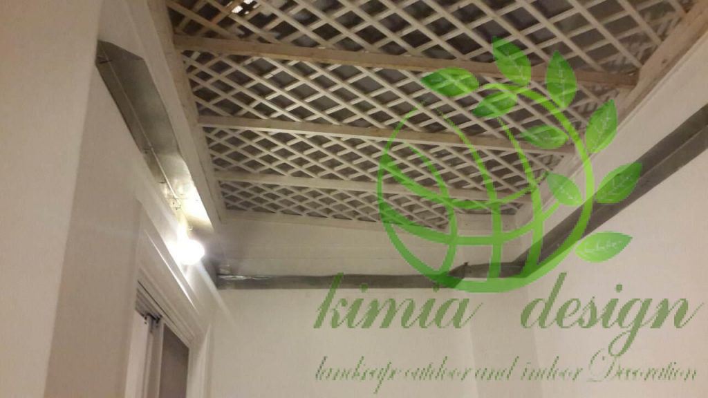 اجرای سقف حیاط خلوت