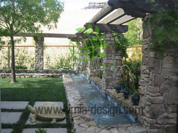 ساخت آبنما برای باغ