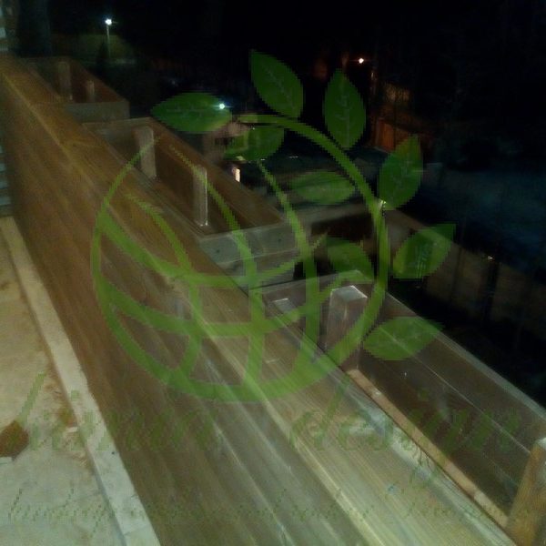 گلدان چوبی دیواری