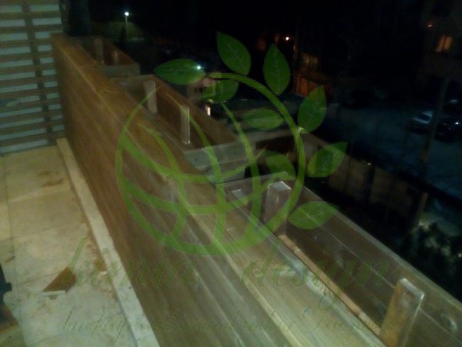 گلدان چوبی دیواری