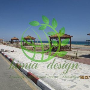 آلاچیق چوبی در پارک آب و آتش