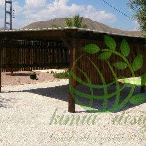 طراحی سازه های چوبی حیاط