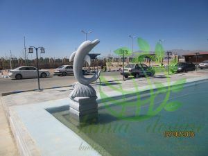 ساخت آبنما ی سنگی بزرگ