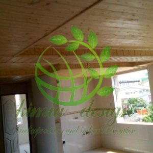نمای چوبی داخل ساختمان