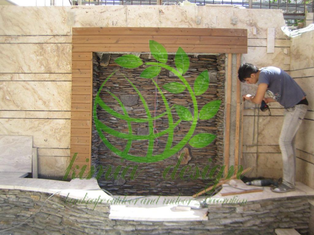 ساخت آبنمای سنگی