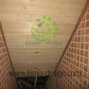 طراحی و اجرای سقف چوبی