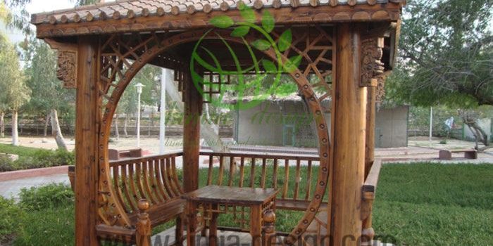 کلاهک آلاچیق چوبی