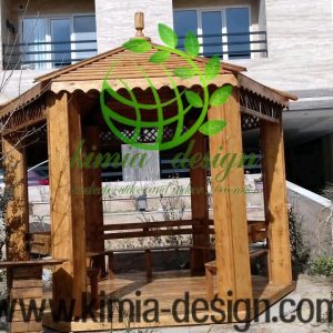 فروش، صادرات ، تولید و نصب انواع آلاچیق چوبی