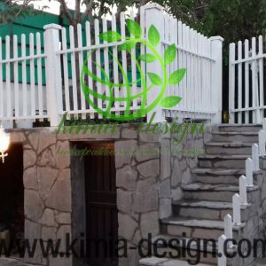 حصار چوبی باغچه