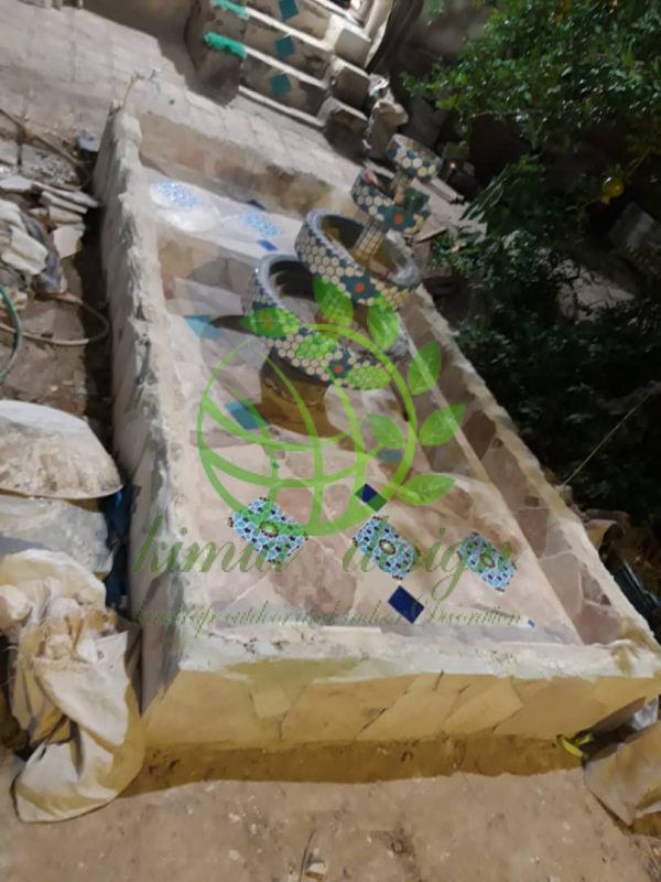 ساخت آبنمای سنگی 