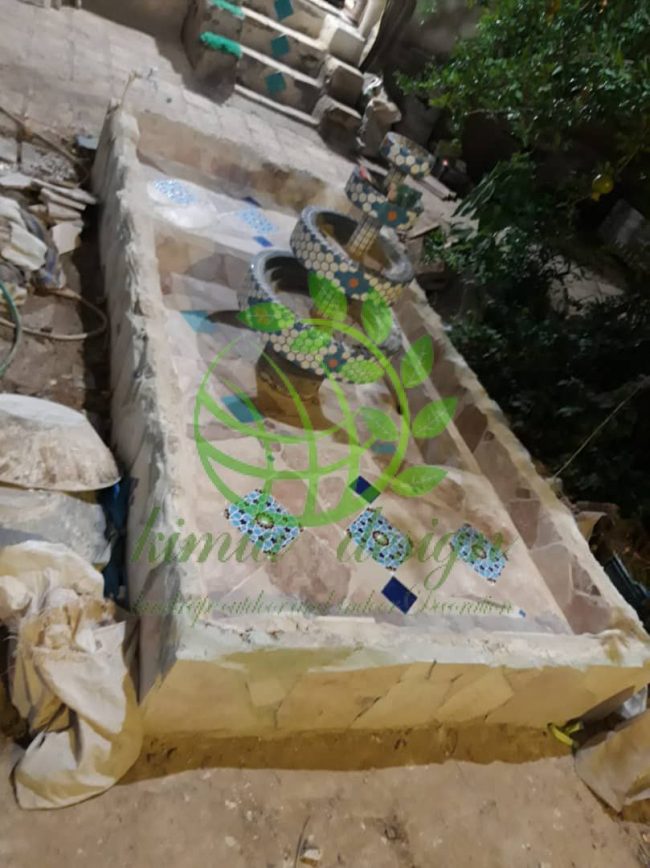ساخت آبنمای سنگی