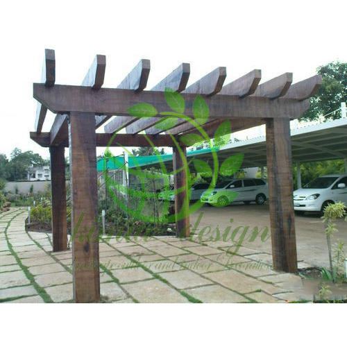 پرگولای چوبی بزرک