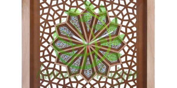 پنجره گره چینی چوبی