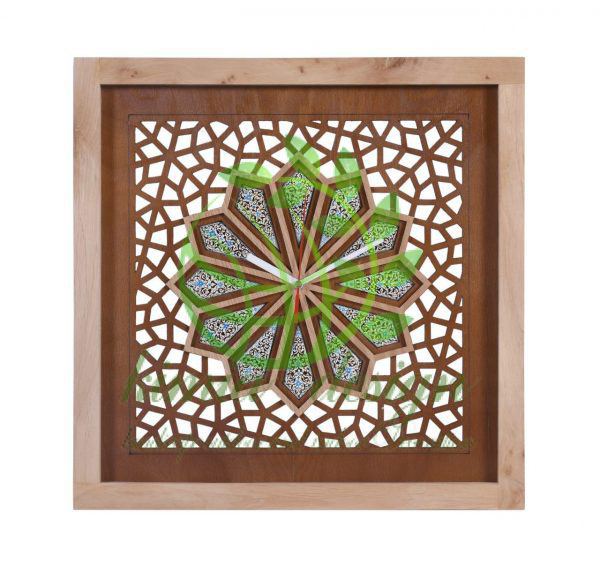 پنجره گره چینی چوبی