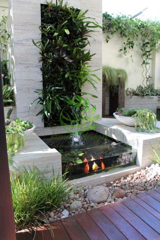 مدل آبنما و ماهی
