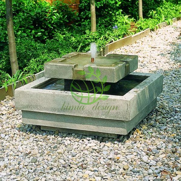 آبنمای بتنی خانگی محوطه منزل