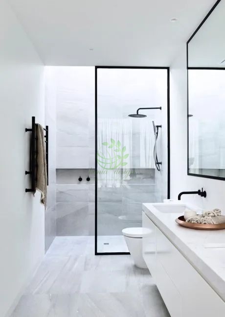 طراحی داخلی حمام شیشه ای 