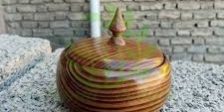 سینی و قندان چوبی