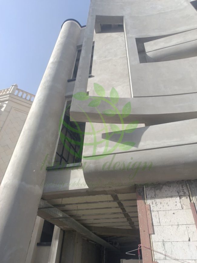 اجرای نمای سیمانی